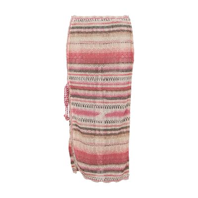 Isabel Marant Noryane Printed Midi Skirt In Multi