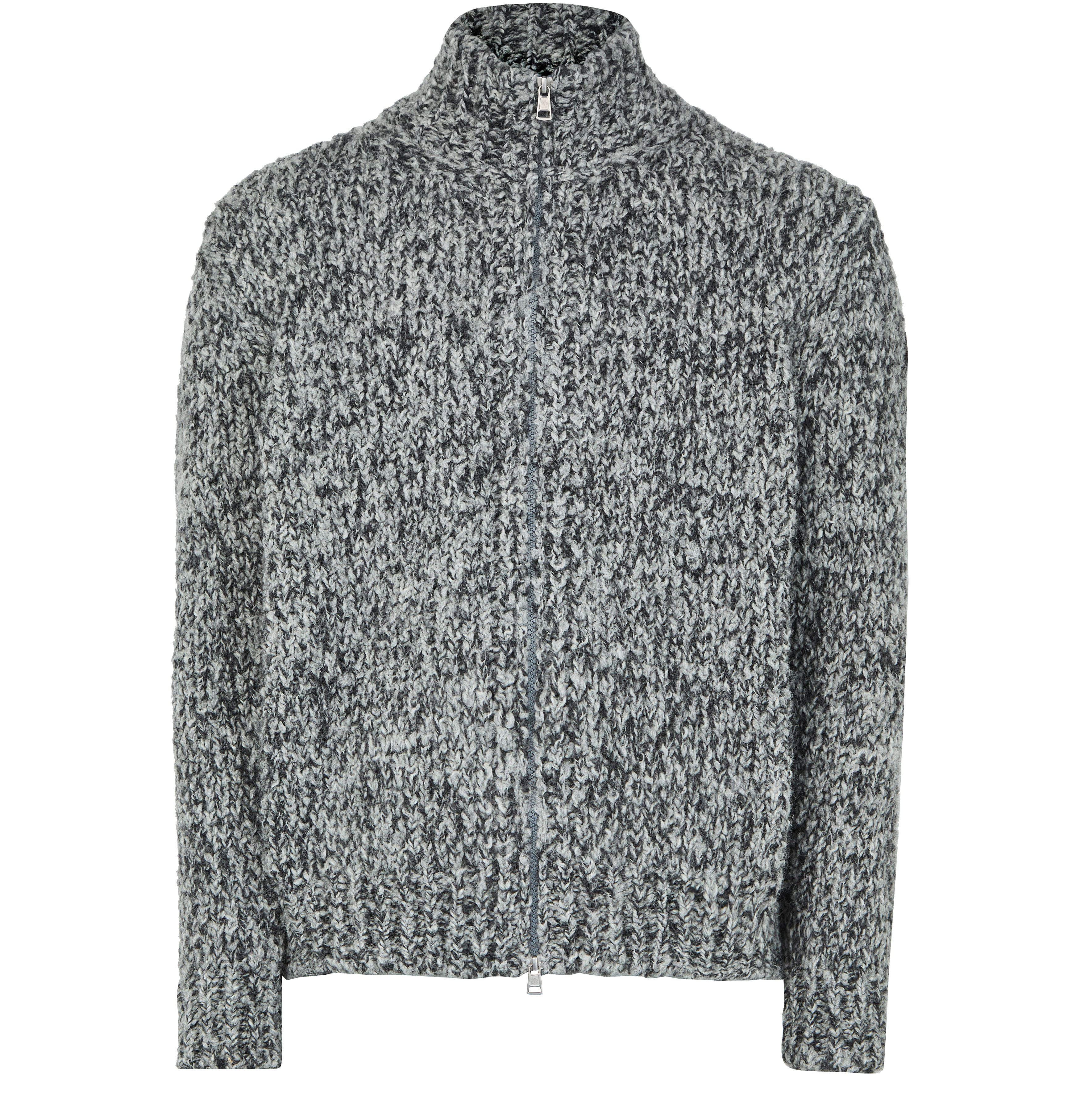 Zipped-up cardigan