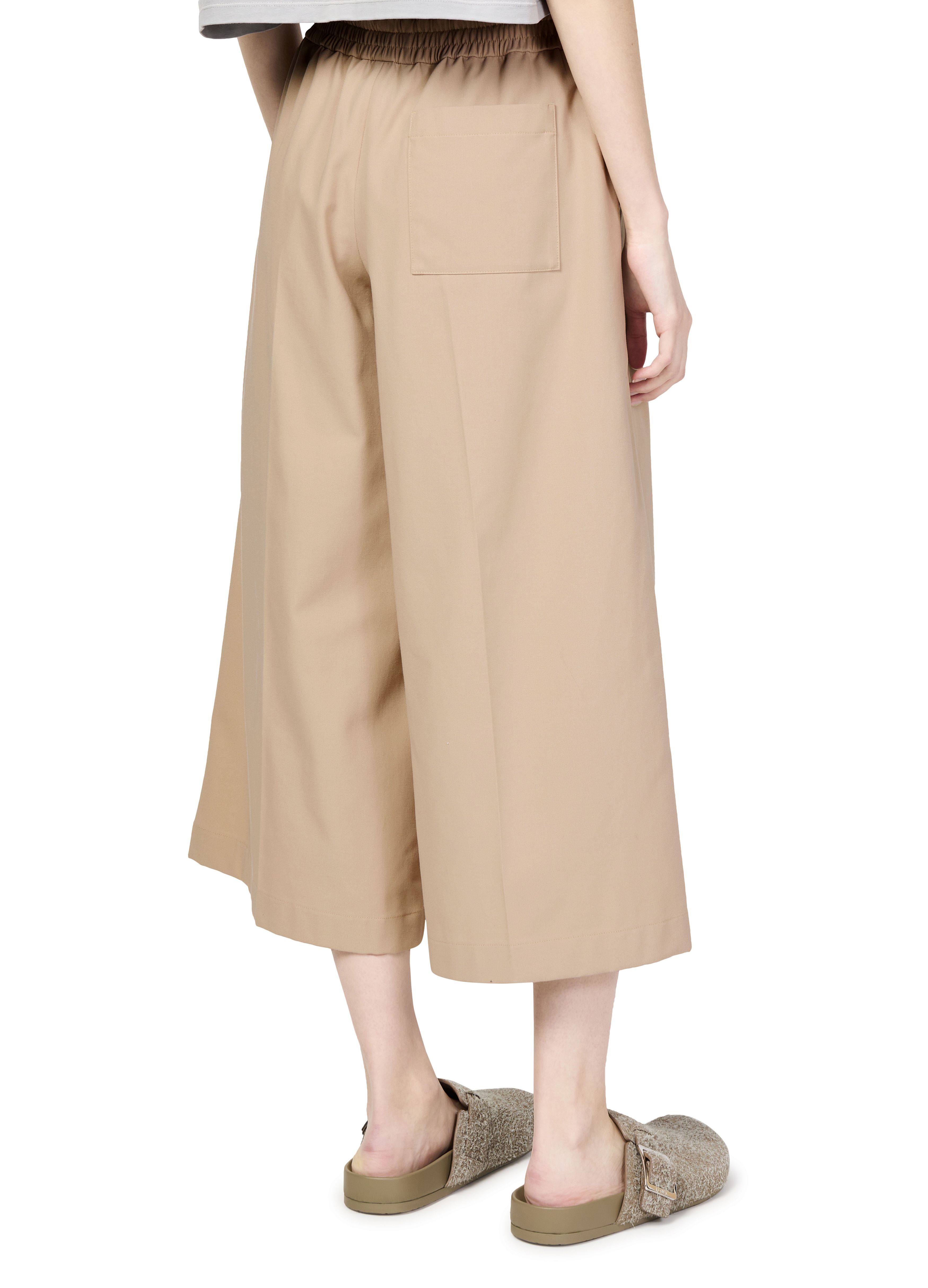 Cropped cotton pants thumbnail 5