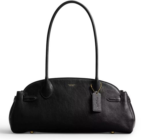 COACH Sac porté épaule en cuir glacé Empire Carryall 34