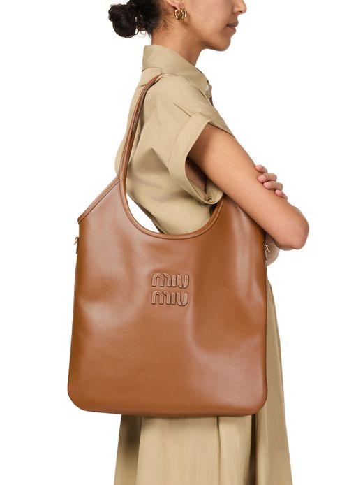 MIU MIU Ivy leather tote bag
