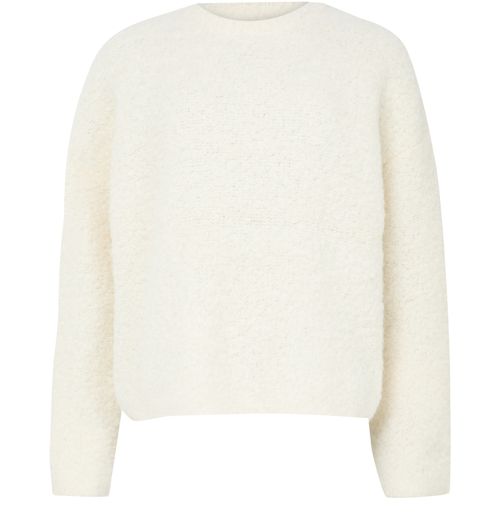 TOTEME Boxy bouclé round neck sweater