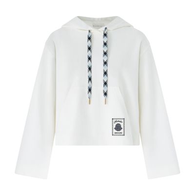 Moncler Hooded Sweatshirt In White