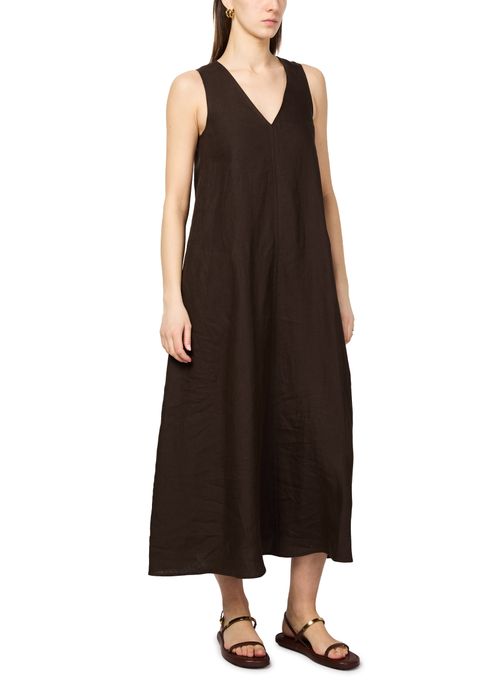 MAX MARA Simeone flare linen maxi dress