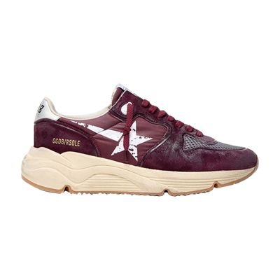 Golden Goose Femme Burgundy Sneakers Running Sole Avec Imprimé Étoile