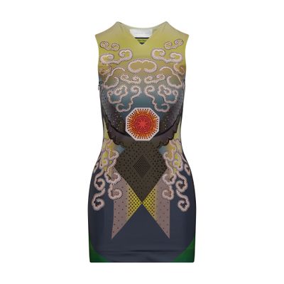 Conner Ives Multicolor Video Girl Minidress In Multi