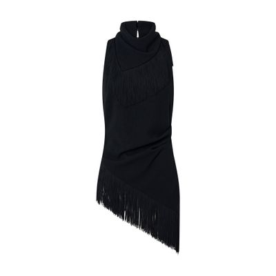 Camilla And Marc Dune Fringed Top In Black