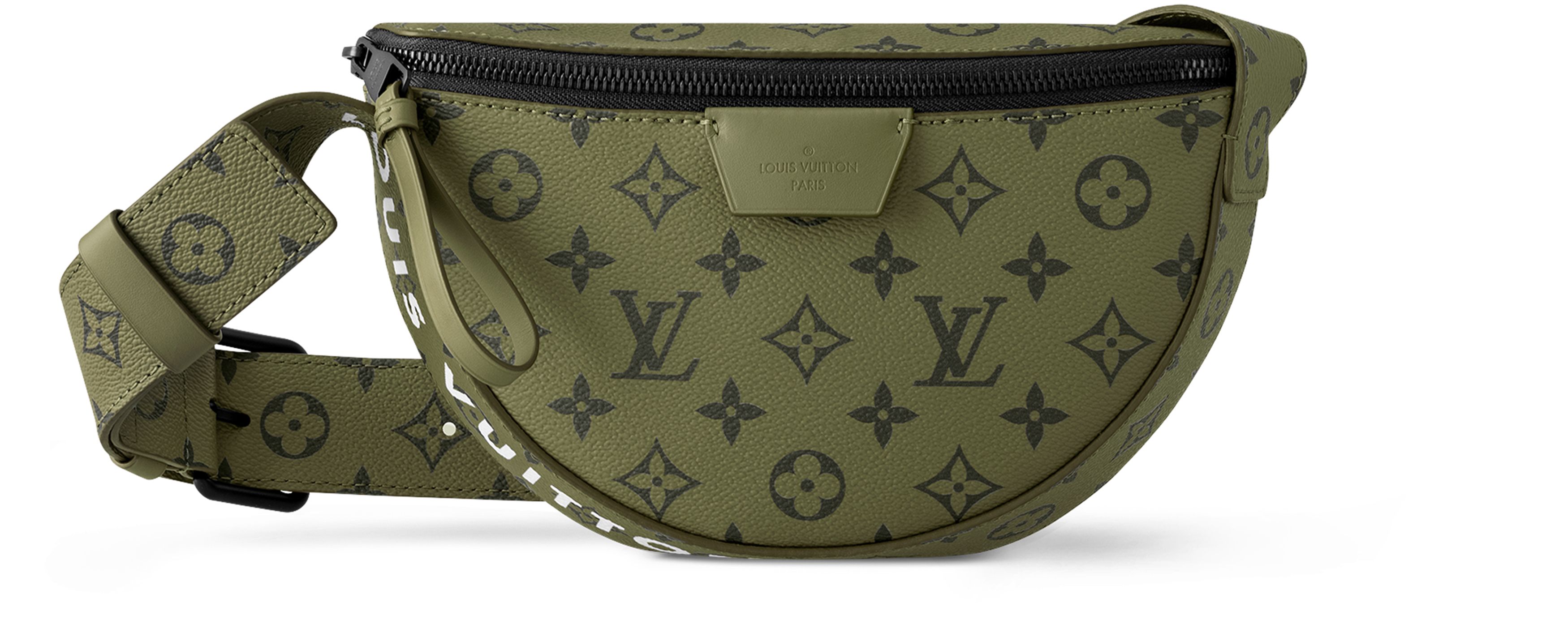 正規 LOUIS VUITTON LV Bahia Brazil 620O▲ Louis Vuitton Outdoor Taiga Monogram Bahia Bumbag