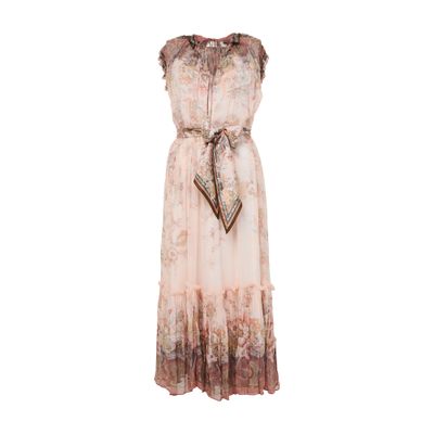 Women's Lucky lace plunge midi dress | ZIMMERMANN | 24S