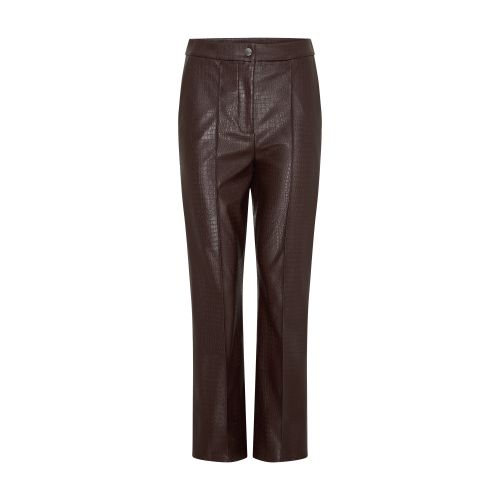 Max Mara Sublime Faux Leather Kick-flare Trousers In Vinaccia