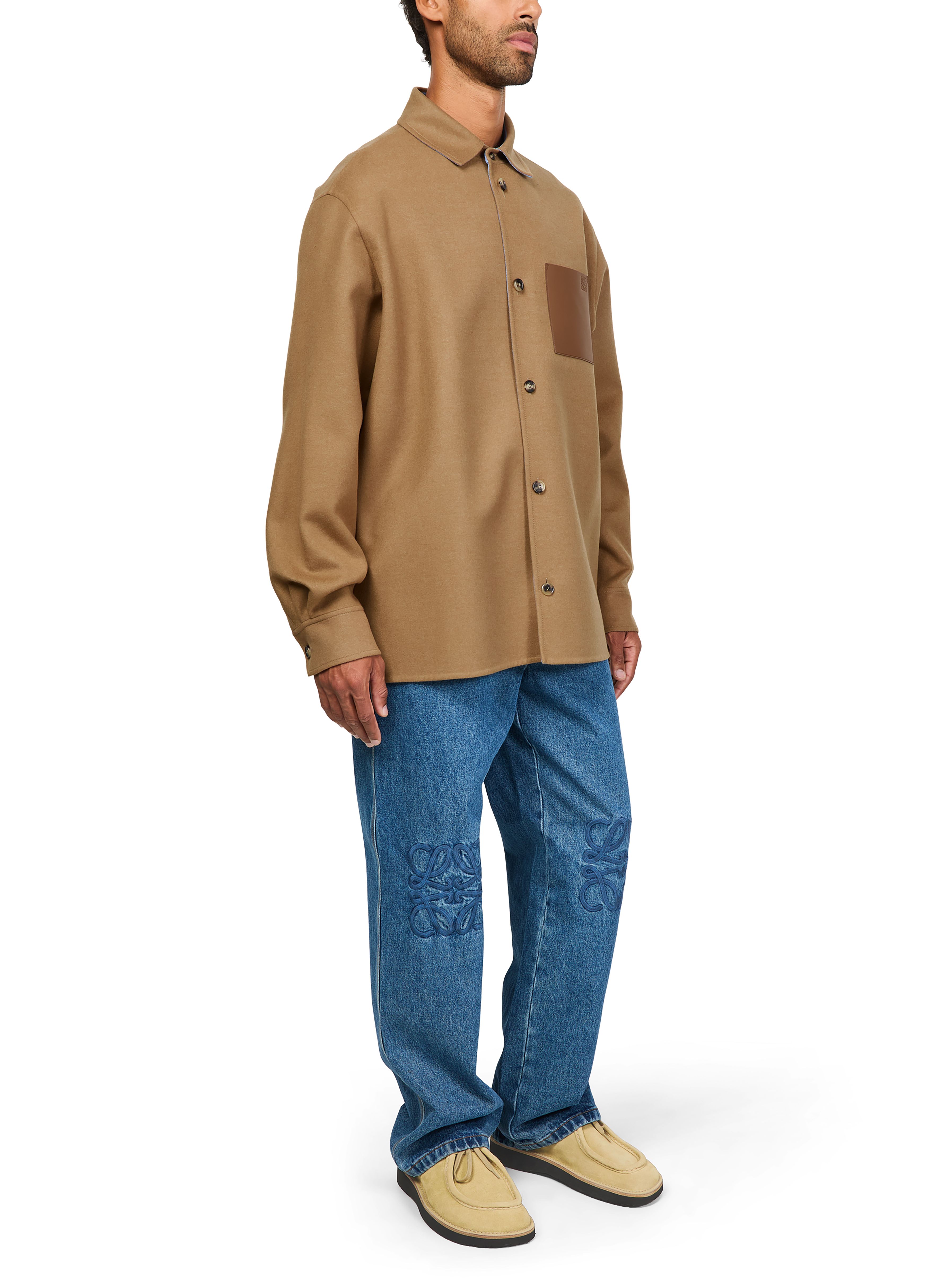 Overshirt in cashmere thumbnail 6