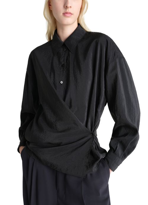 LEMAIRE 直领扭褶衬衫