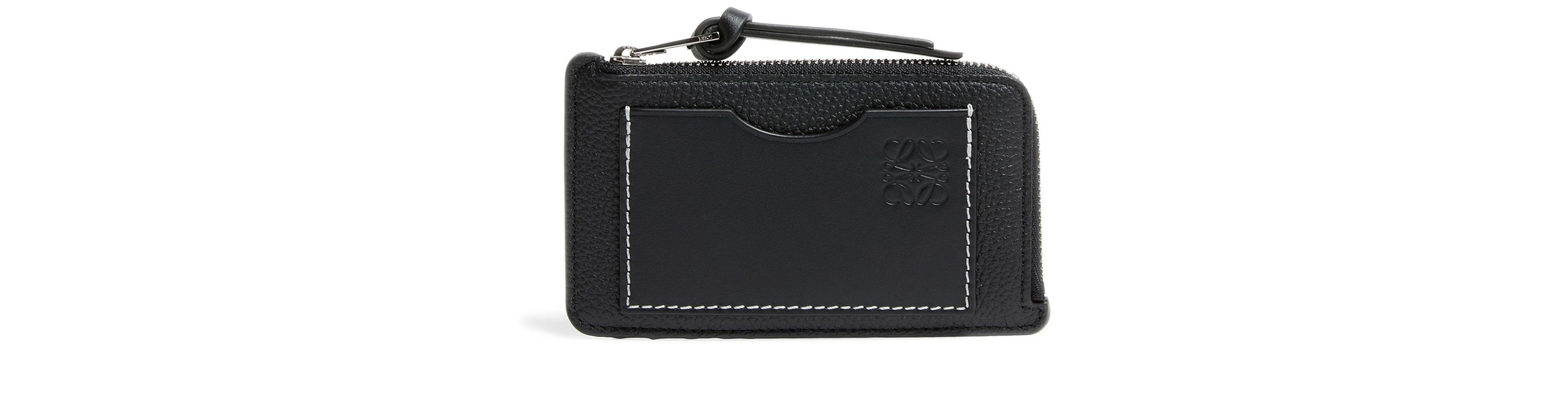 Coin cardholder in soft grained calfskin