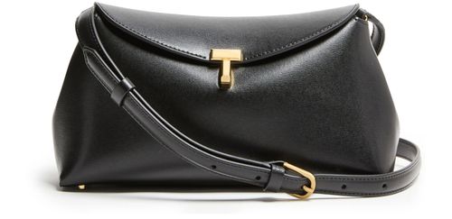 TOTEME T-Lock leather clutch