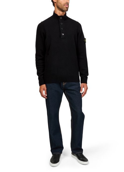 STONE ISLAND Logo patch sweater
