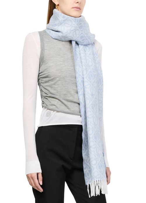 LOEWE Anagram scarf in wool and cashmere