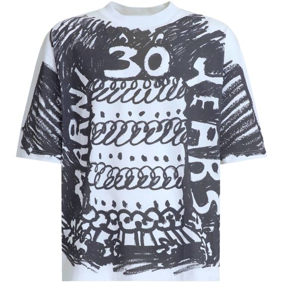 marni 30th anniversaryプリント オーガニックコットン製 Tシャツ 