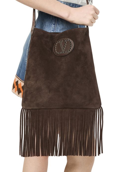 VALENTINO GARAVANI Sac porté épaule Nellcôte en daim
