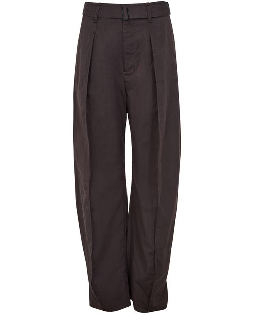 LEMAIRE Voluminöse Hose mit Gürtel