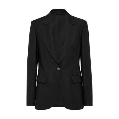 Twill blazer with monili