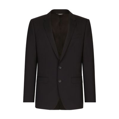 Dolce & Gabbana Stretch Wool Martini-fit Suit In Blue