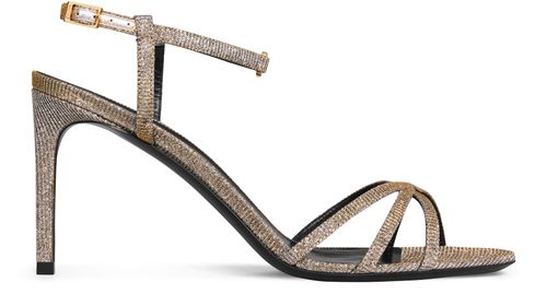 CELINE Celine soir sandal in iridescent fabric