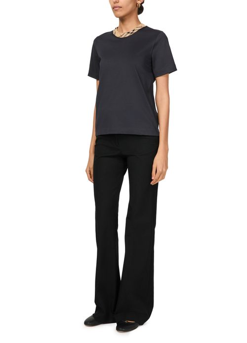 BURBERRY Check T-shirt with collar