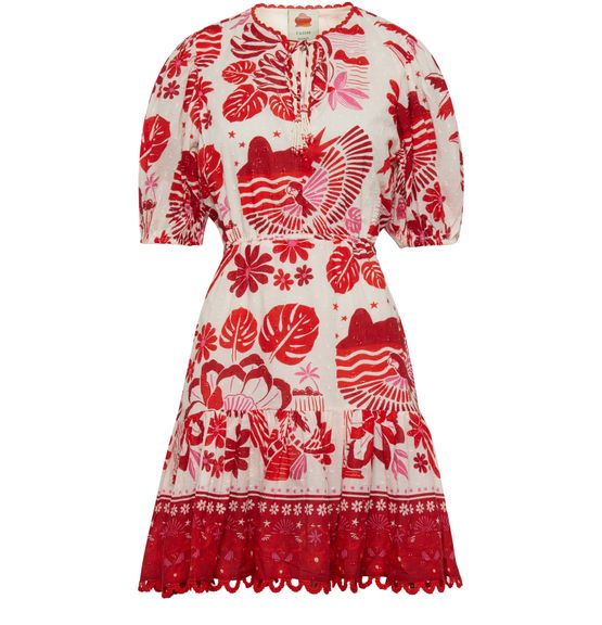 Women's Rio Tiles mini dress | FARM RIO | 24S
