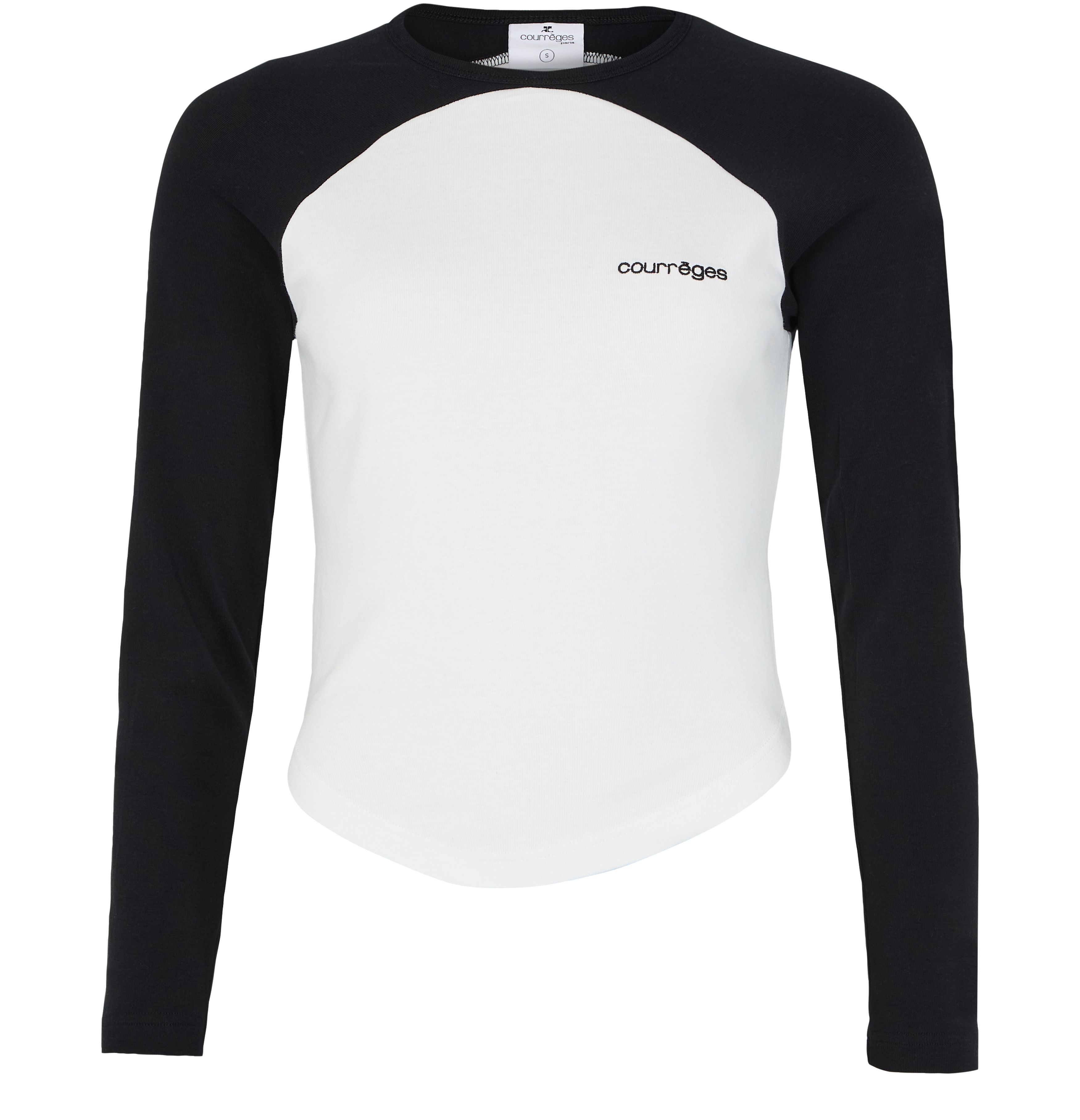 Circle contrast long sleeve t-shirt