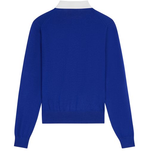 CELINE Polo sweater in fine cashmere silk