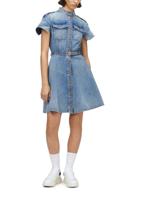 MCQUEEN Minikleid aus Denim