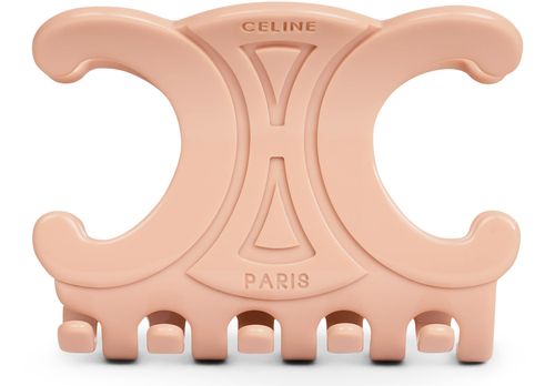 CELINE Triomphe large hair claw in acetate