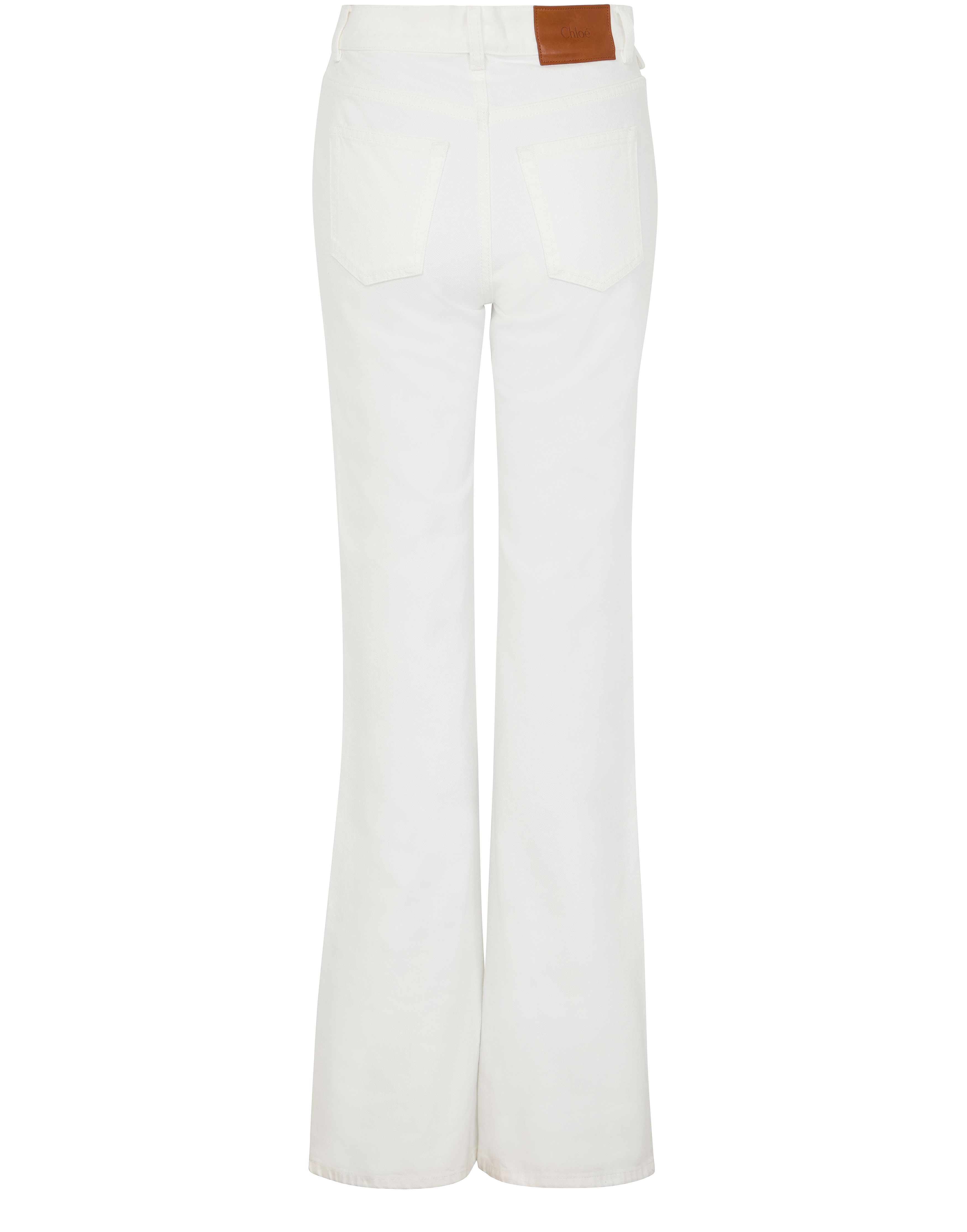 High-waisted flared denim jeans thumbnail 3