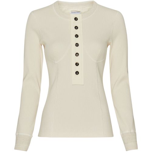 BOTTEGA VENETA Compact cotton rib jersey top