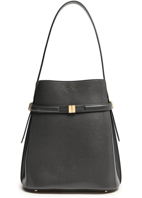 TOTEME Leather bucket bag with strap