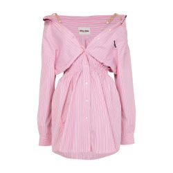 a line petite mini dress LEMAIRE asymmetrical shirt dress in dry silk