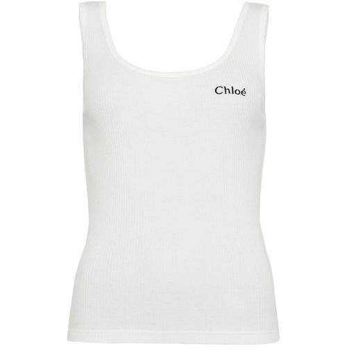 CHLOE Signature tank top in cotton