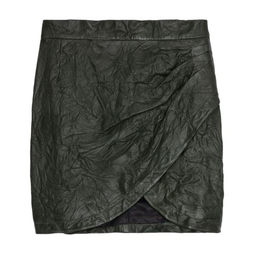 ZADIG & VOLTAIRE JULIPE SKIRT CRINKLED LEATHER