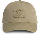 Triomphe baseball cap in washed cotton - CELINE
