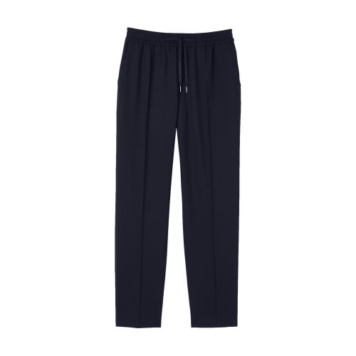 SANDRO ELASTICATED STRAIGHT-LEG TROUSERS