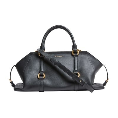 Alexander Mcqueen Farringdon Small Handbag In Black