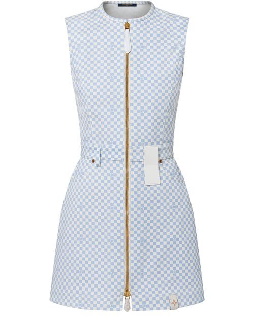 LOUIS VUITTON Damier Zip-Up Dress