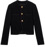 ◆CELINE◆ チェルシージャケット / カシミアブークレットナッテ チェルシージャケット / カシミア ナッテ - アイスブルー | CELINE