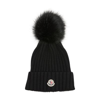 Moncler Beanie In Black