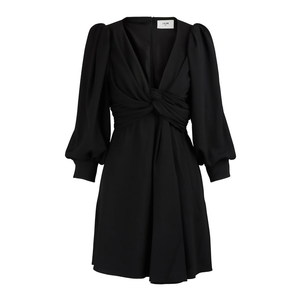 Draped sablé dress thumbnail 6
