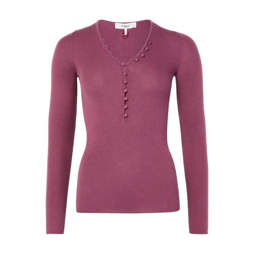 V neck sweater thumbnail 7