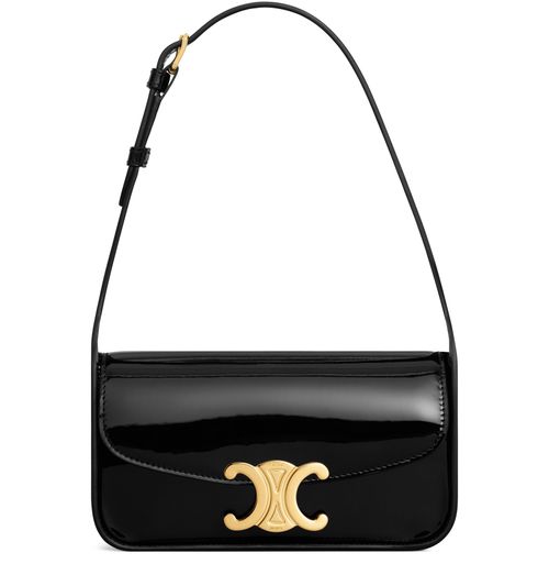 CELINE Shoulder bag Terence en veau vernis