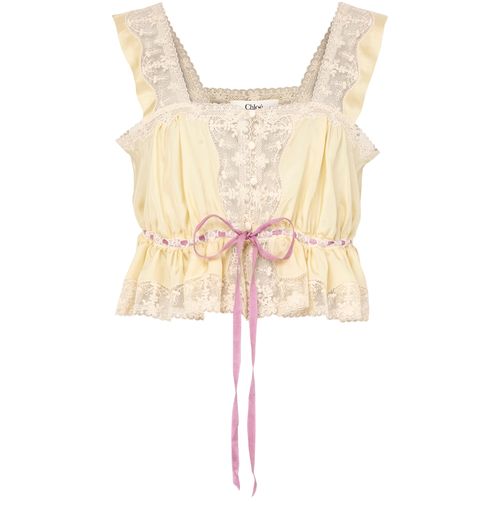 CHLOE Embroidered tank top
