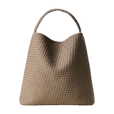 Naghedi Nomad Large Hobo Bag In Brown