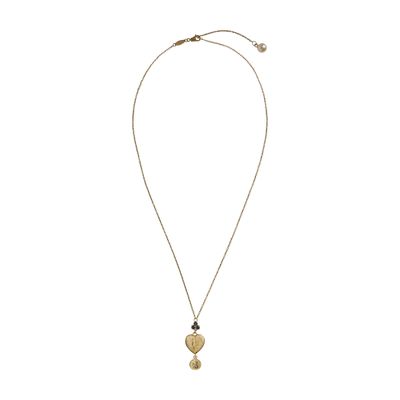 Shop Dolce & Gabbana Necklace With Heart Pendant In Gold